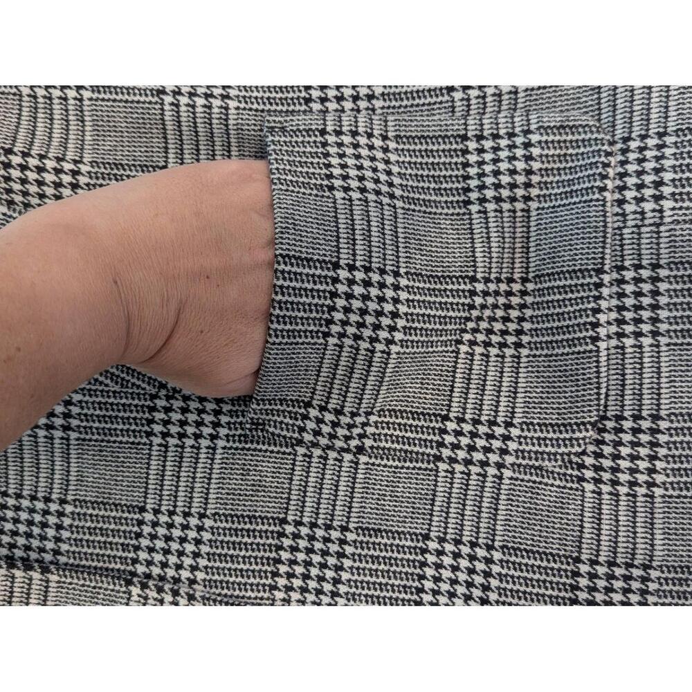 Talbots Houndstooth Blazer Women's 8 Black White Tailored Office Jacket Classic - Picture 14 of 16